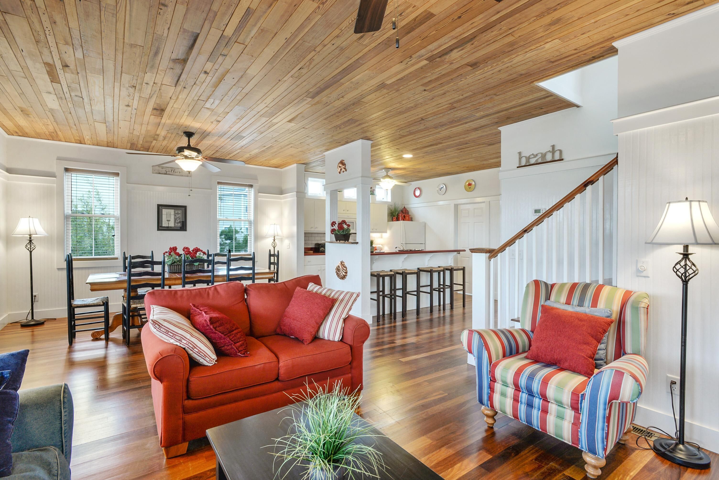 Updated and upgraded! Ceiling fans in all bedrooms, WiFi, and hammock!