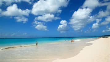 Beach nearby, sun-loungers