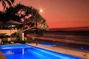 A heated pool
