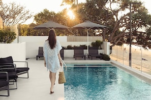 A heated pool