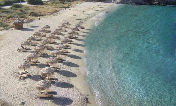 Beach nearby, sun-loungers