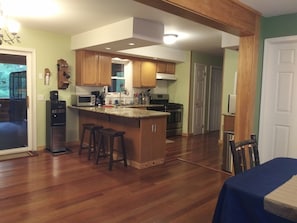 Fridge, microwave, oven, stovetop - Private Cottage with Waterfront (Lake Clear)