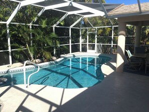 A heated pool