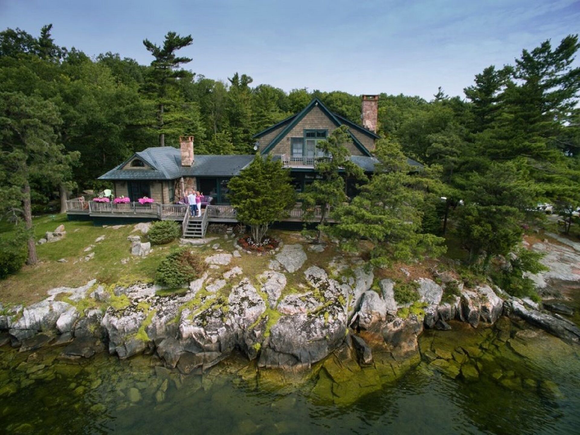 Luxurious Island House with Protected Deep Water Docks with Unparalleled Views