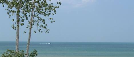 Plage, chaises longues