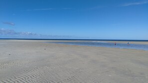 Vlak bij het strand