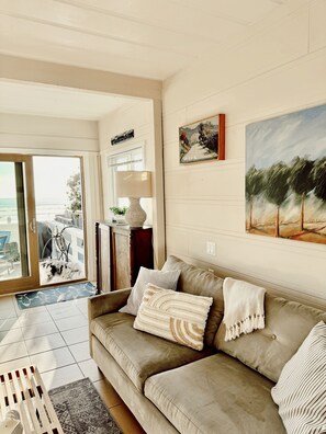 TV, fireplace, DVD player, books