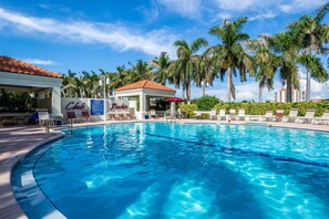 Una piscina riscaldata