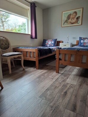 2 bedrooms, iron/ironing board, travel crib, WiFi