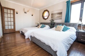 3 bedrooms, memory foam beds, desk, iron/ironing board