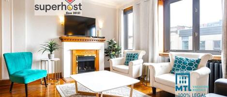 TV, fireplace, Netflix, streaming services