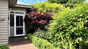 Step out onto the deck and enjoy the serene surroundings.