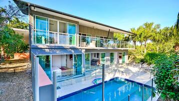 A heated pool, a lap pool