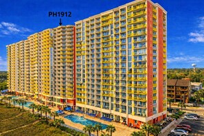 Exterior - Experience unparalleled luxury staying in the Oceanfront Penthouse at Baywatch! (North Myrtle Beach)
