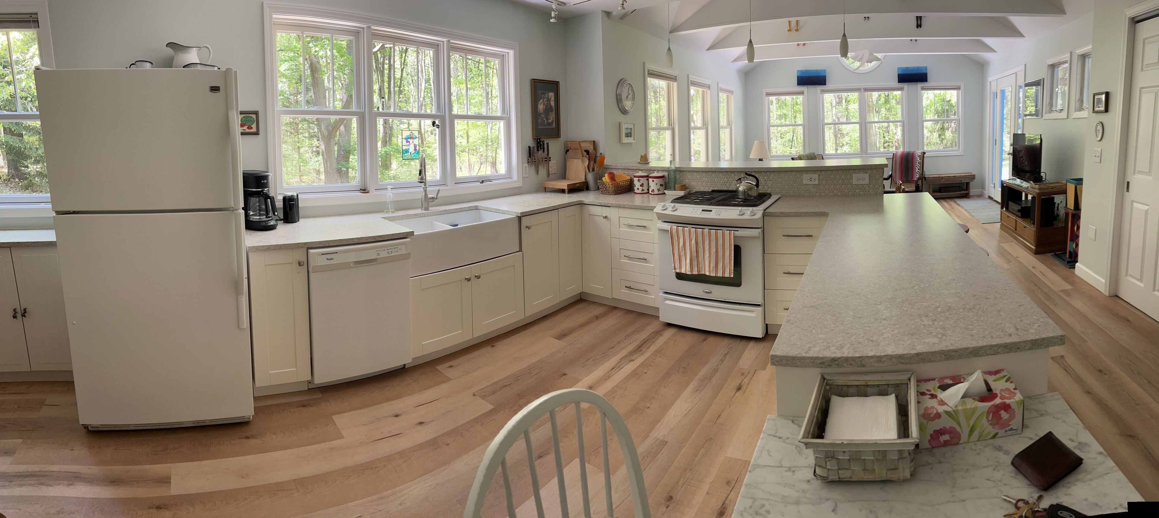 Privacy and quiet await! Four bedroom/three bath family home in Harbor Country.