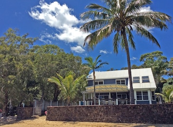 Your sandy swimming beach right in front of Villa Macleay