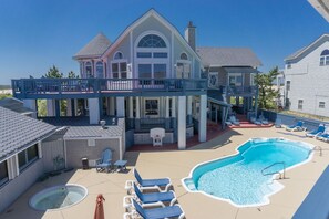 屋外プール、温水プール