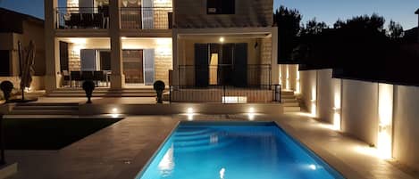 A heated pool