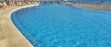 A heated pool