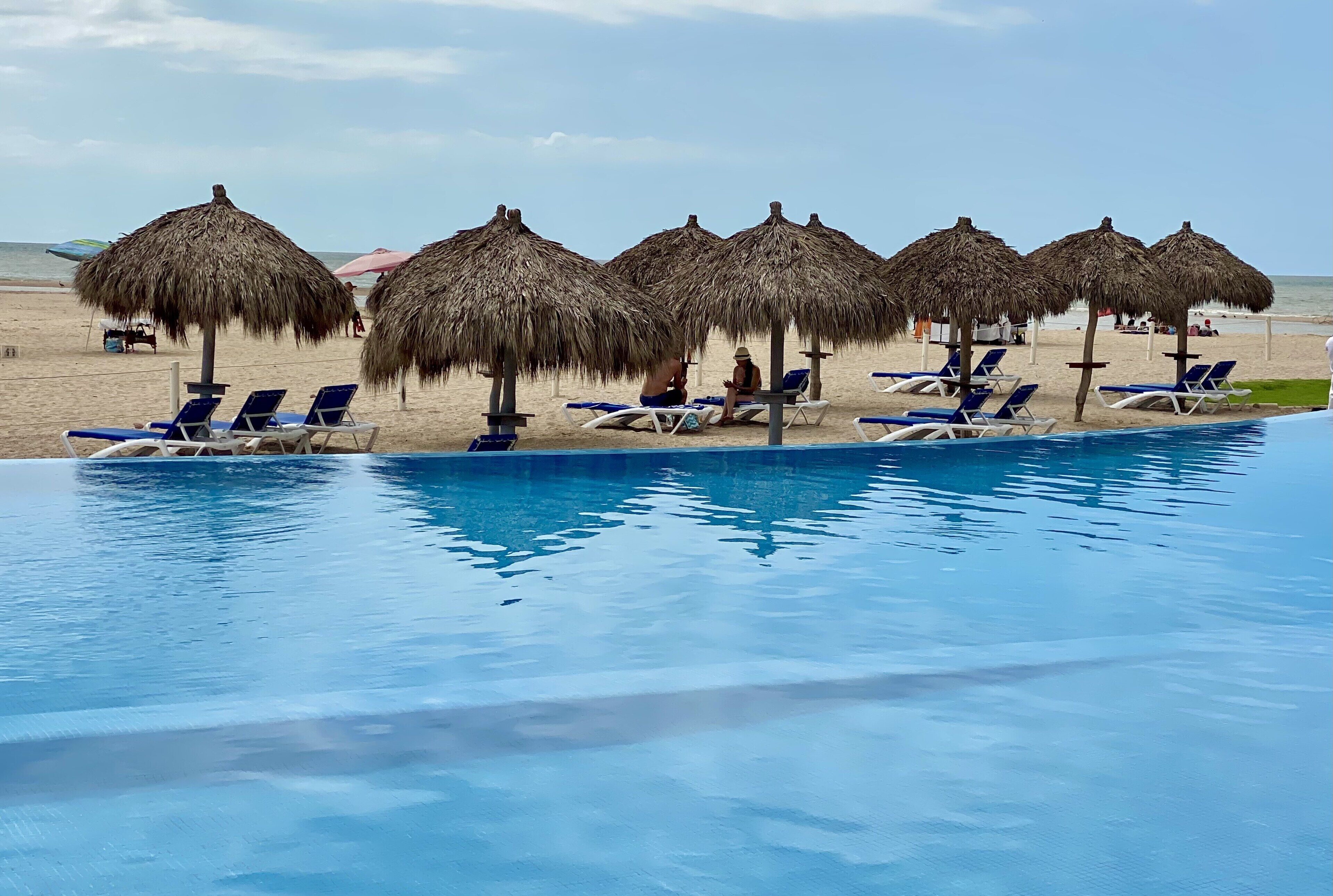 Een verwarmd zwembad