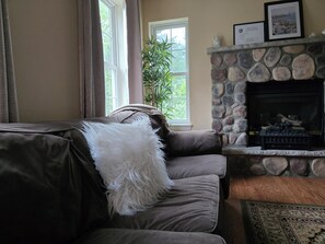 Smart-TV, Kamin, Videospiele, DVD-Player