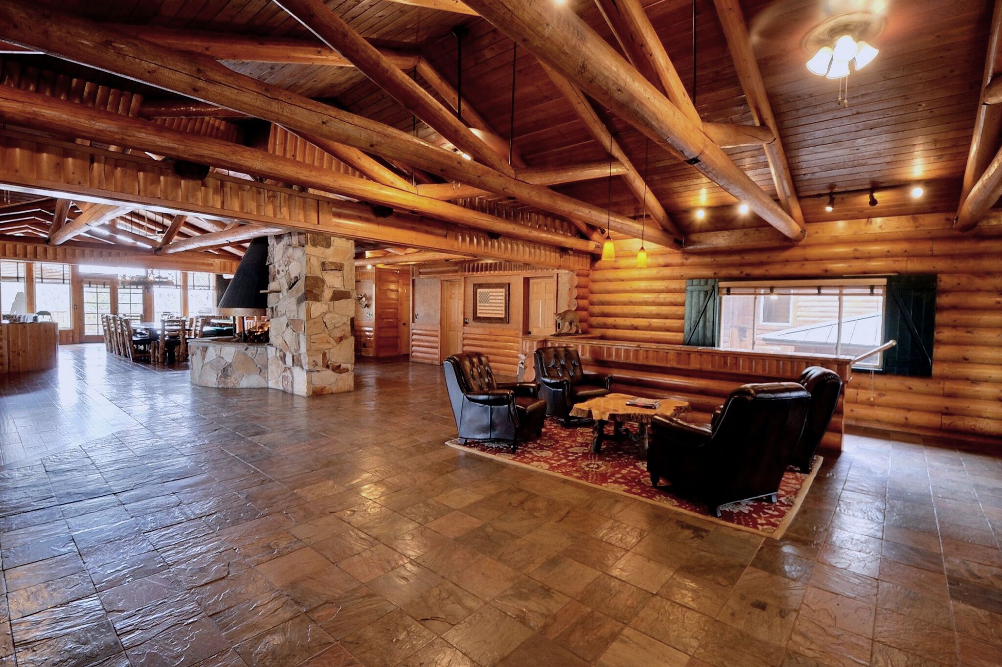 Timber Moose: America's Biggest Log Cabin - 26,500 square feet, sleeps 58