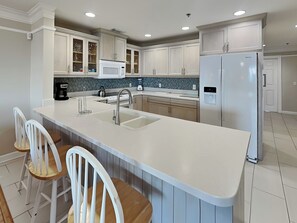 Fridge, microwave, oven, stovetop - Wraparound Balcony w/ Fantastic Views + Large & Spacious (Tybee Island)