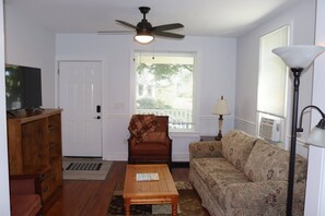 Smart TV, DVD player, books