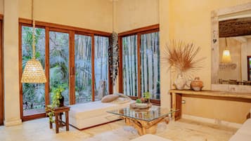 家庭別墅, 4 間臥室 (Casa Xelva, private pool and jacuzzi) | 客廳