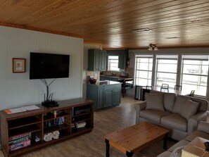 Smart TV, DVD player, toys, books