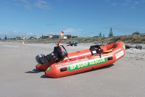 En la playa 