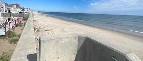 在海滩