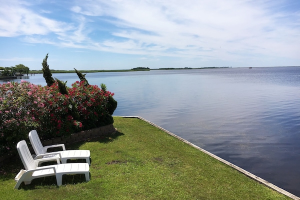 Sunbathe by the Back Bay in your private yard