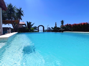 Piscina externa, piscina aquecida