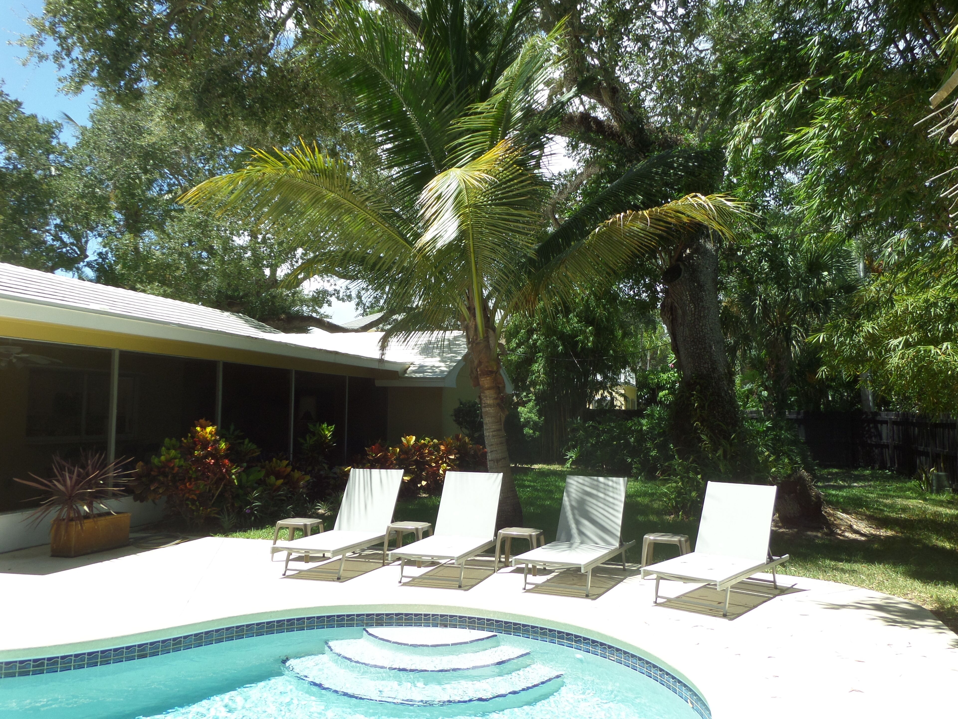 Piscine extérieure, piscine chauffée