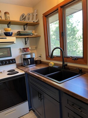 Fridge, microwave, oven, stovetop - Unique mountain top home on beautiful Edelweiss Mountain in the Black Hills (Rapid City)
