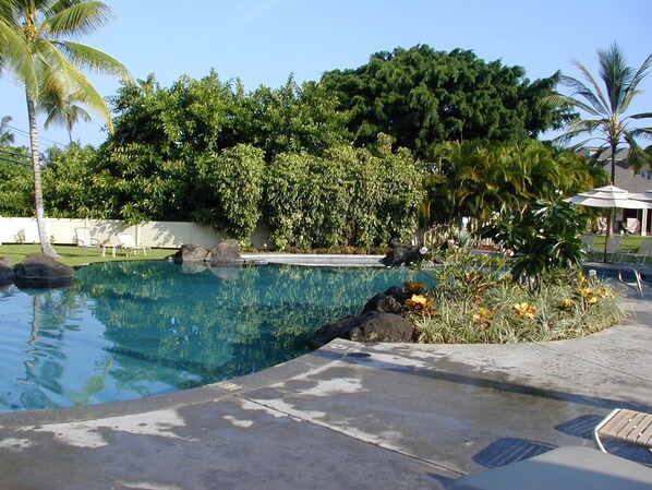 Outdoor pool, a heated pool - Luxury Alii Cove Ocean View Townhome In Kailua Kona (Kailua Kona)