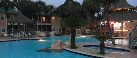 Indoor pool, outdoor pool