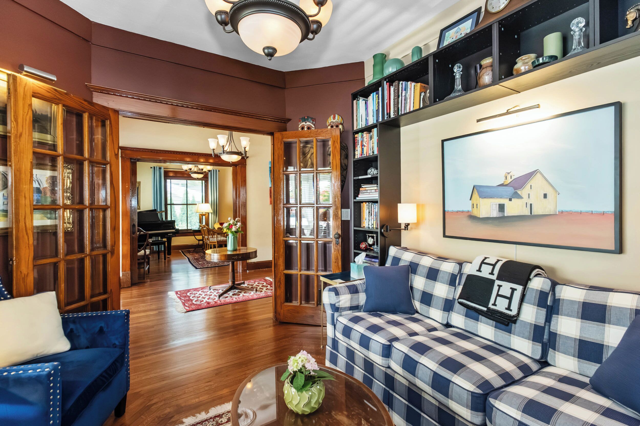 Library can be converted to a permanent bedroom.