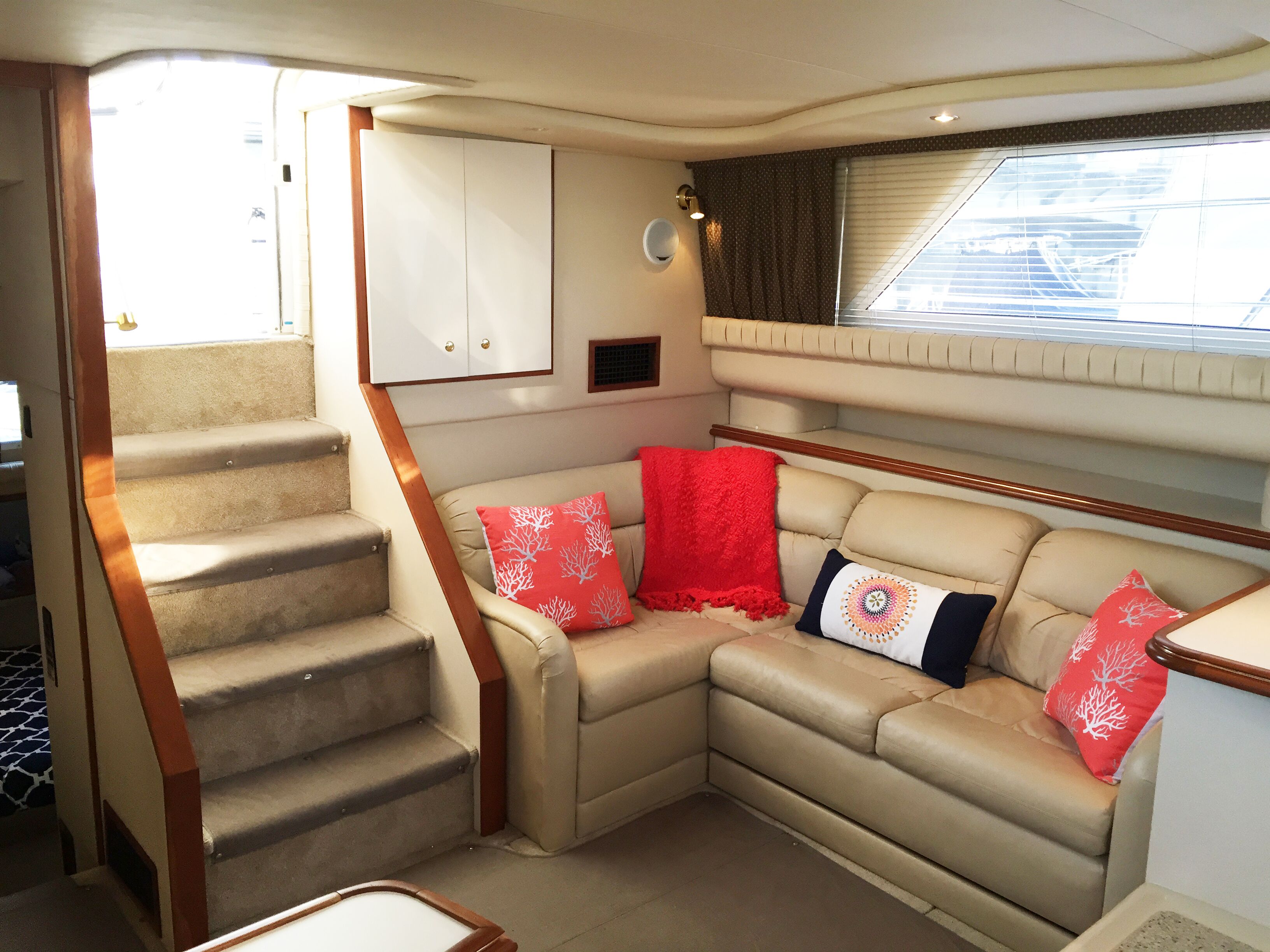 Flat-screen TV, DVD player, books, video library