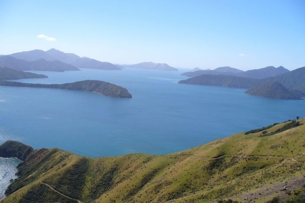 view from the top of the hill