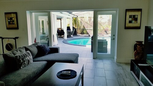 New on the market! Newly Renovated 3BR/2BA with large heated saltwater pool!