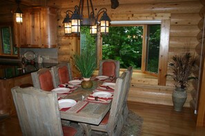 Dining - Log Home on Lake Michigan (Brevort)