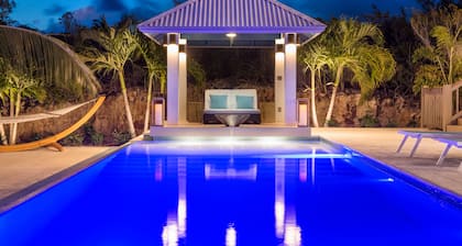 Palm Jewel - Luxusvilla, private Oase im Freien mit Pool, zu Fuß zum SAPODILLA BEACH