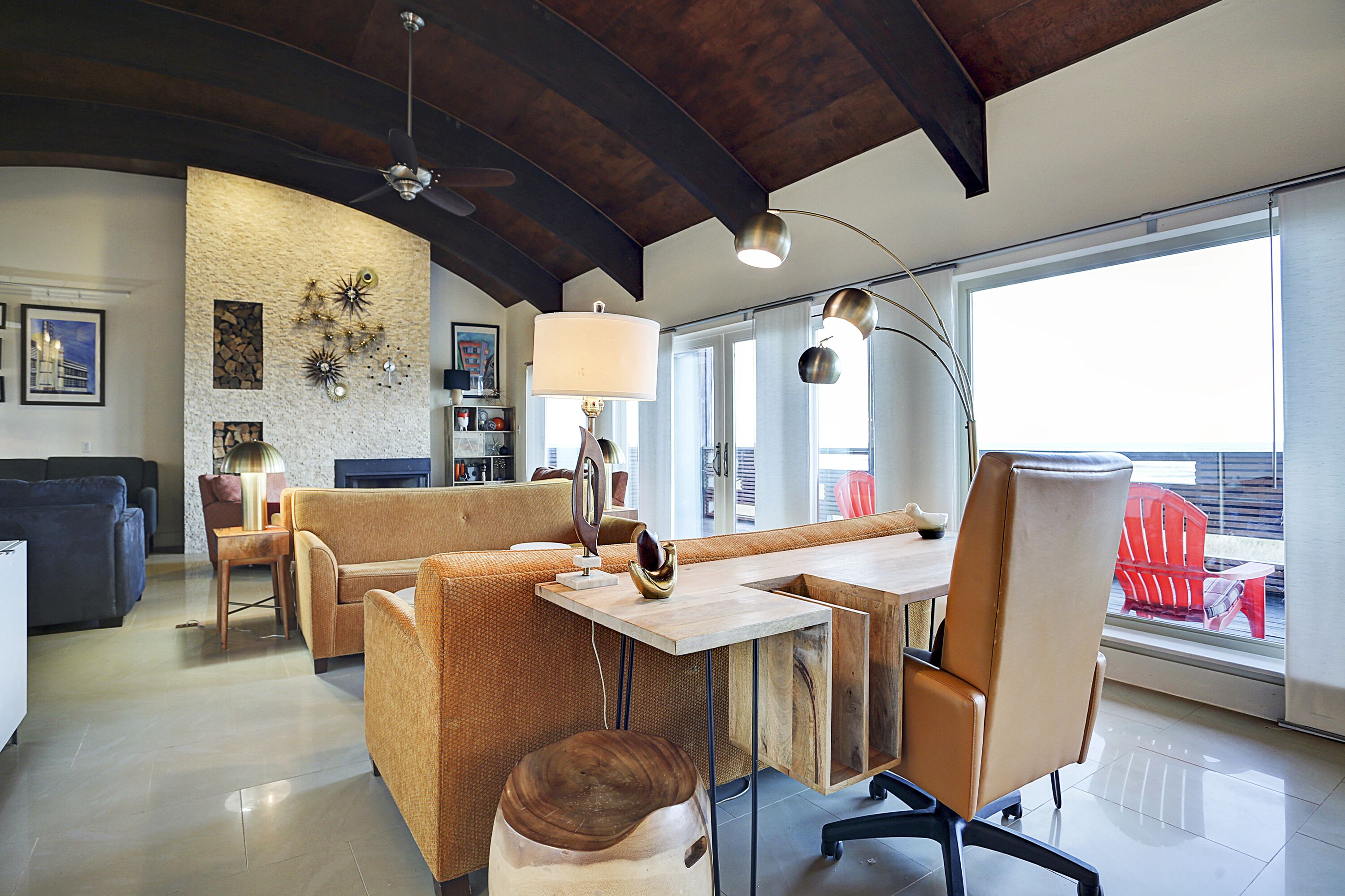 Direct beachfront 4 bedroom home with endless open concept ocean views