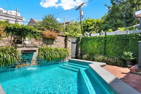 A heated pool