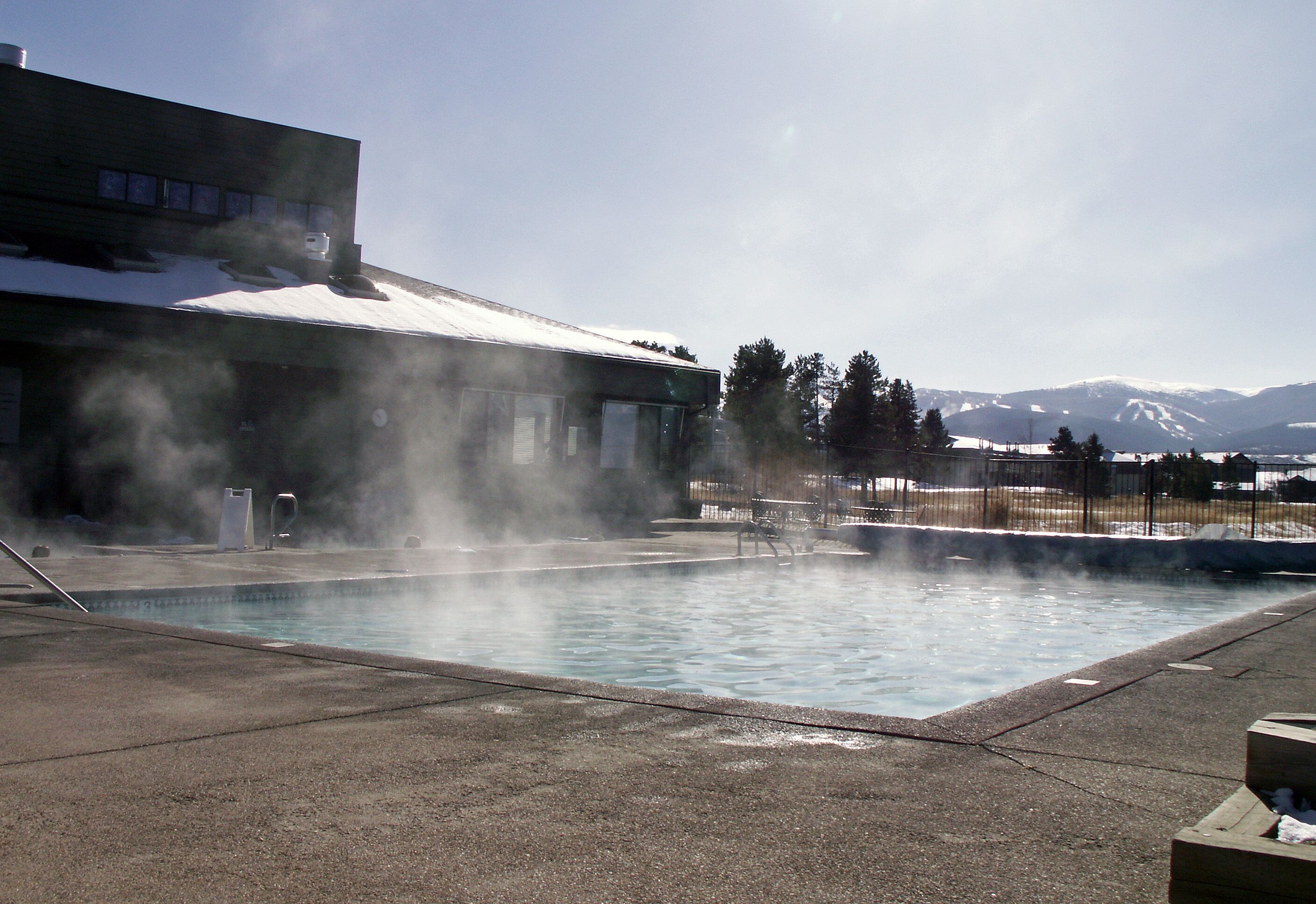Clubhouse pool and hot tub area