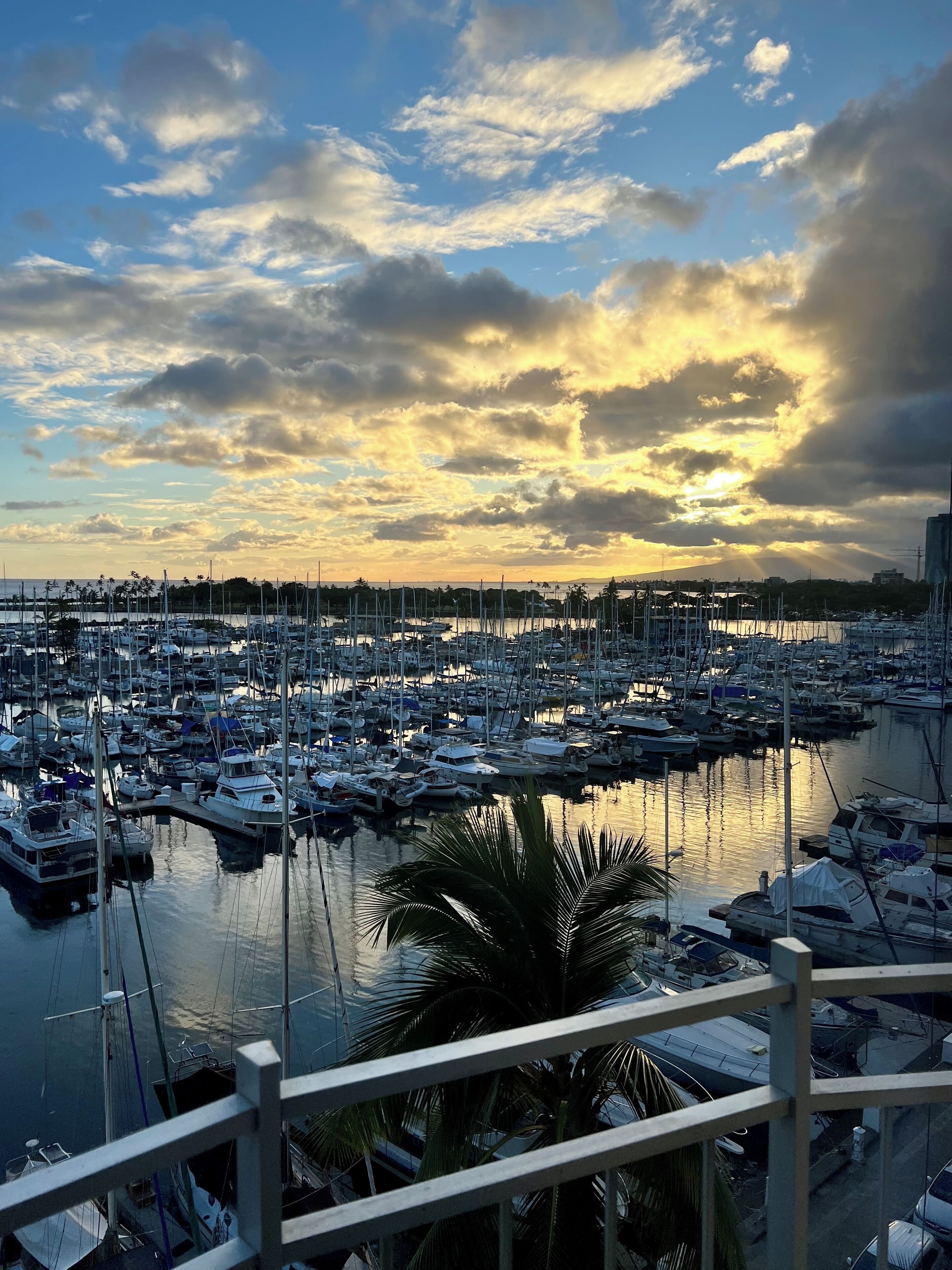 Sunset from this condo