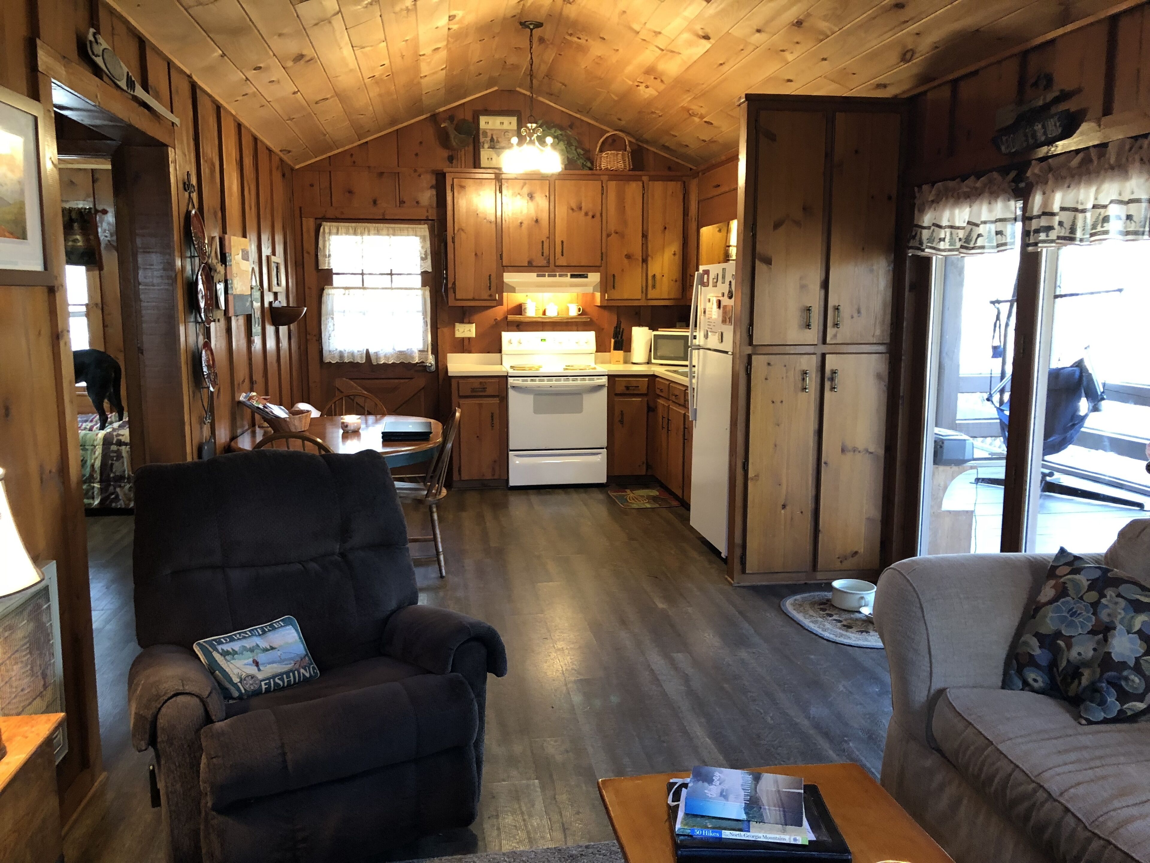 Cozy cabin nestled in woods and close to Downtown Blue Ridge!