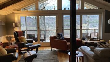 TV connectée, cheminée, chaßne hi-fi